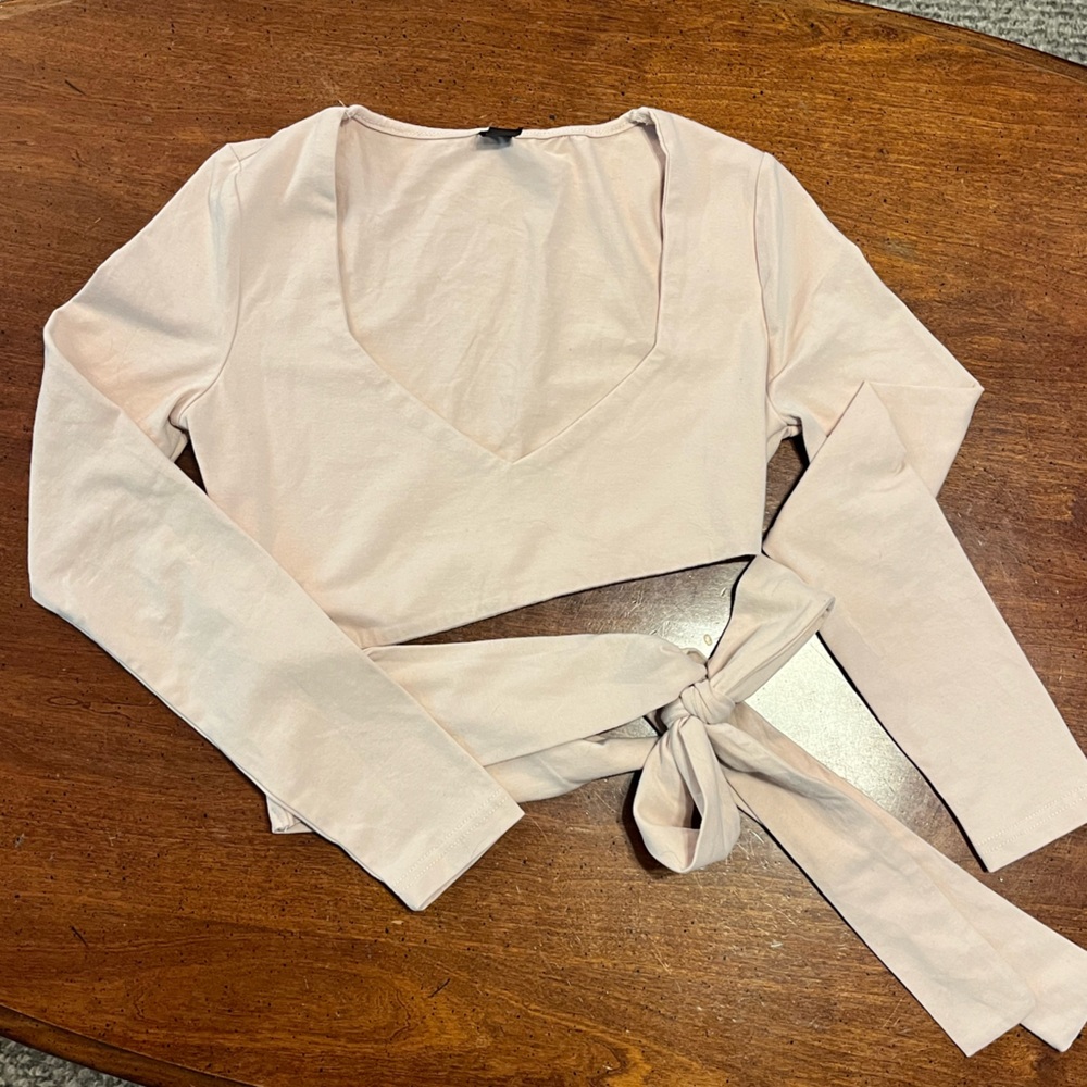 SHEIN Long Sleeve Crop